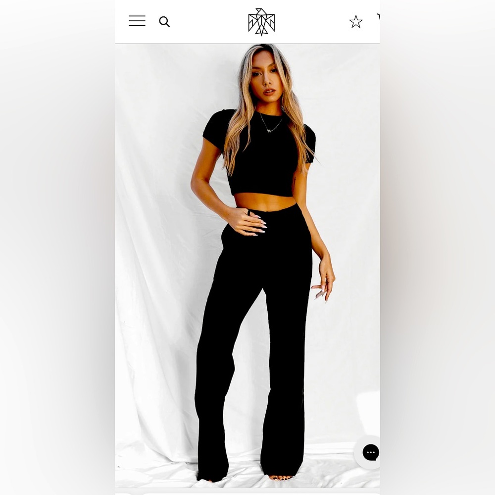 Black linen pants
